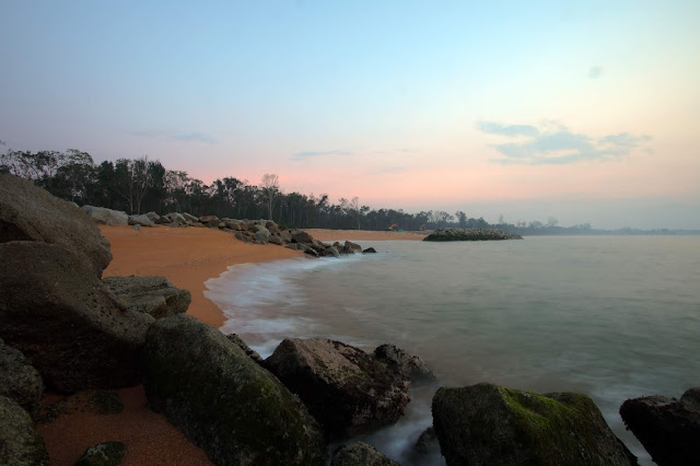 Slow Waves Beach Landscape Photography