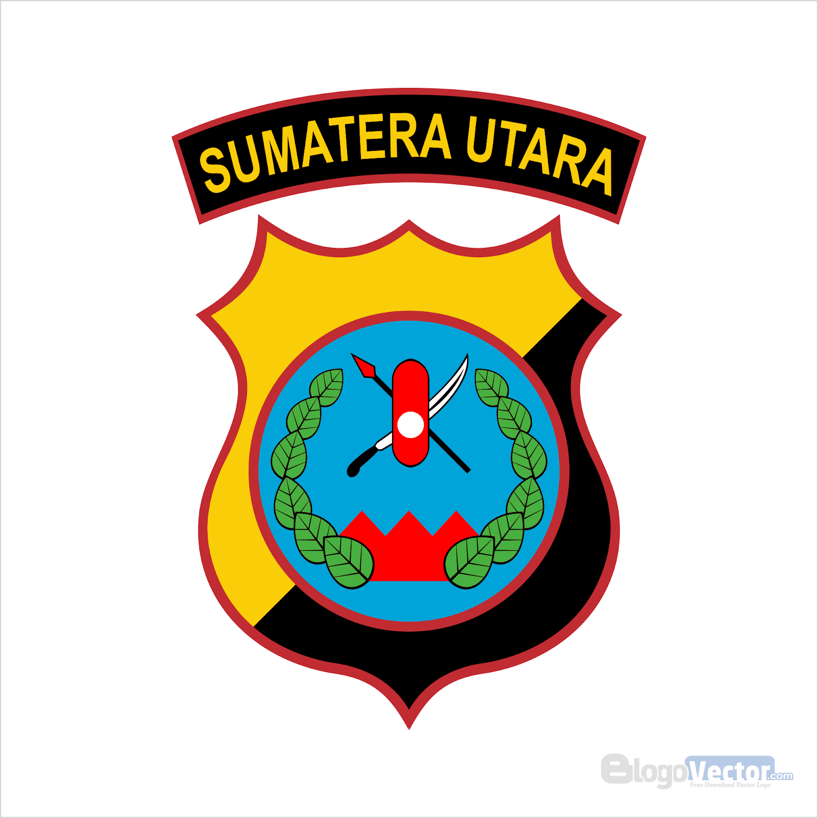 Polda Sumatera  Utara  Logo  vector cdr BlogoVector