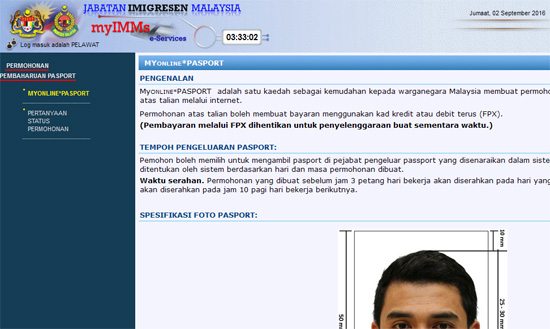 Cara Renew Passport Secara Online