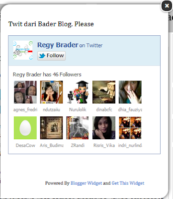 Cara Membuat Widget Follow Me Box Twitter Melayang di Blog