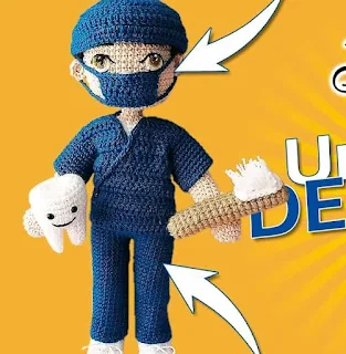 PATRON GRATIS DENTISTA AMIGURUMI 68043