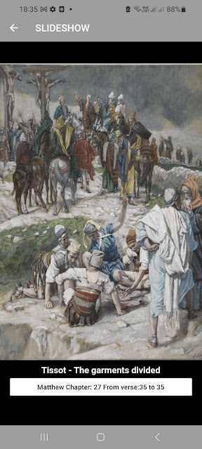 h) Tissot - The garments divided Matt 27:35