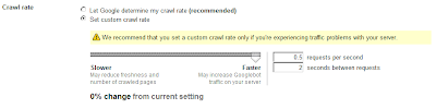 Change The Crawl Rate