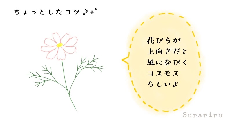 ベスト 書き方 コスモス イラスト 簡単 3384 コスモス イラスト 簡単 書き方