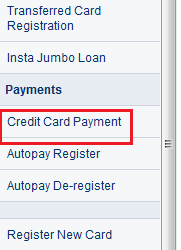 HDFC Credit Card Bill Payment