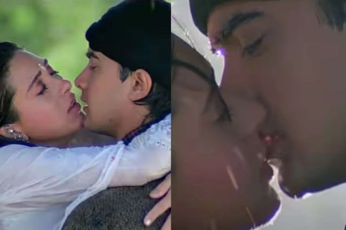 Aamir Khan Raja hindustani Kissing Scene