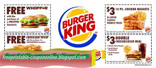 Free Printable Burger King Coupons