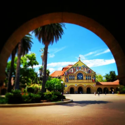 View of Memorial Church on the Stanford University Campus