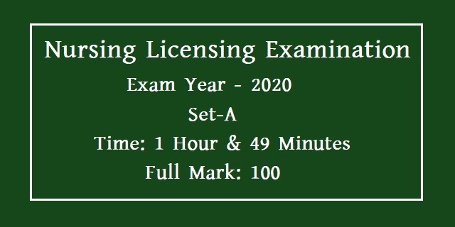 Licensing Examination 2020