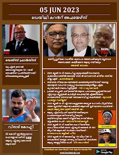 Daily Current Affairs in Malayalam 05 Jun 2023