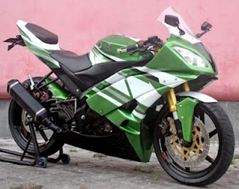 Modif Yamaha Vixion Putih