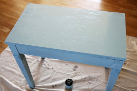 Painted and lettered Piano Bench redo Bliss-Ranch.com