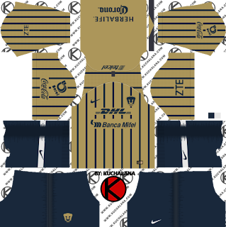  and the package includes complete with home kits Baru!!! Pumas UNAM 2018/19 Kit - Dream League Soccer Kits