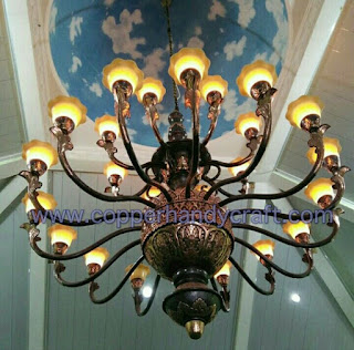 Pengrajin Lampu Hias Tembaga di Boyolali - Lampu Hias Masjid dari Tembaga - Produk Lampu Hias Masjid dari Tembaga Kuningan - Pembuat Lampu Tembaga di Boyolali - Lampu Tembaga di Boyolali