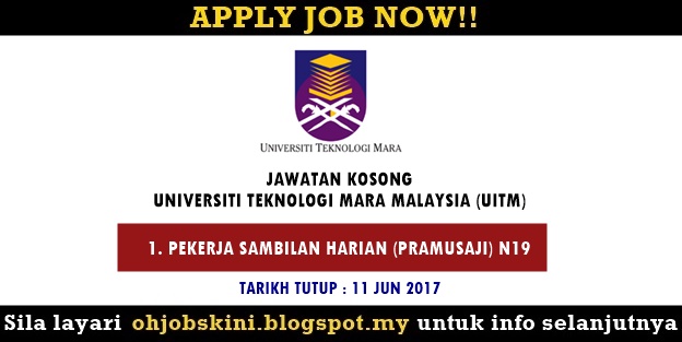 Jawatan Kosong Universiti Teknologi MARA (UiTM) Pulau Pinang