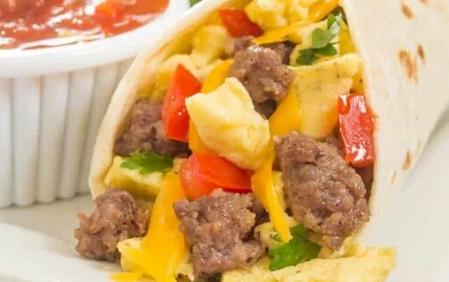 Burritos de desayuno para acampar