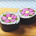 Trang trí Sushi hình hoa đào Nhật Bản - Ume Sushi Roll