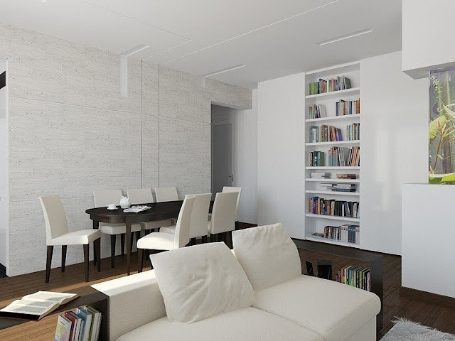 Clever design ideas apartment interior modern classic brown white theme-5