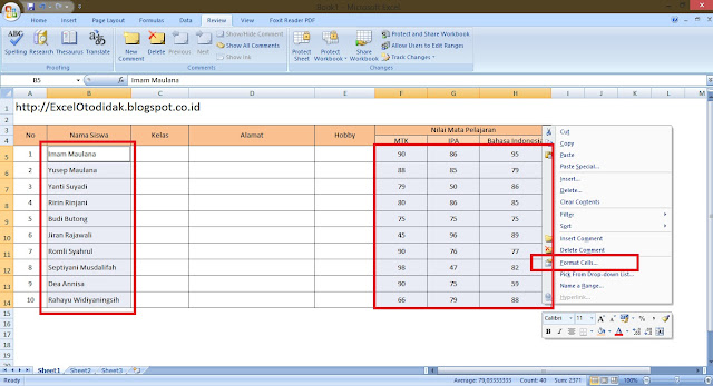 Cara Protect Worksheet (Lembar Kerja) Ms Excel / Memberi Password