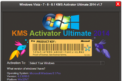 Windows Vista-7-8-8.1 KMS Activator Ultimate 2014 v1.7