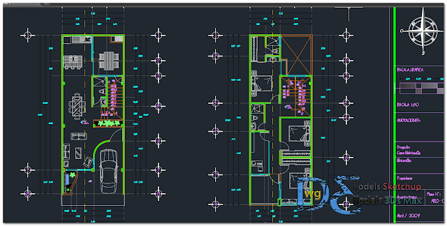 Storey house Dwg  