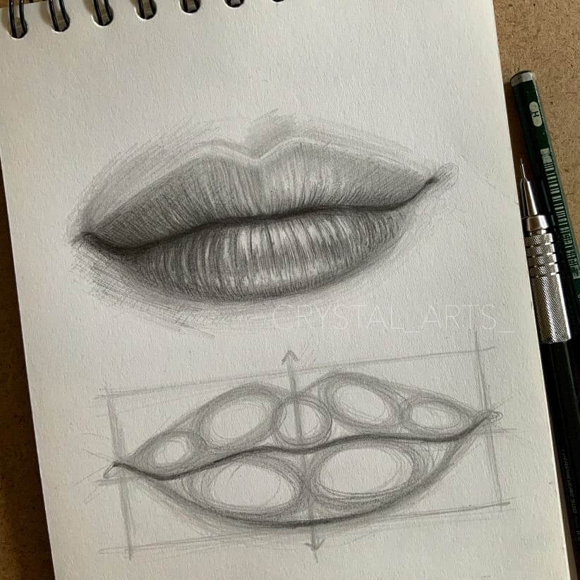 04-Tutorial-on-lips-Pencil-Portraits-Şirin-Mutlu-www-designstack-co