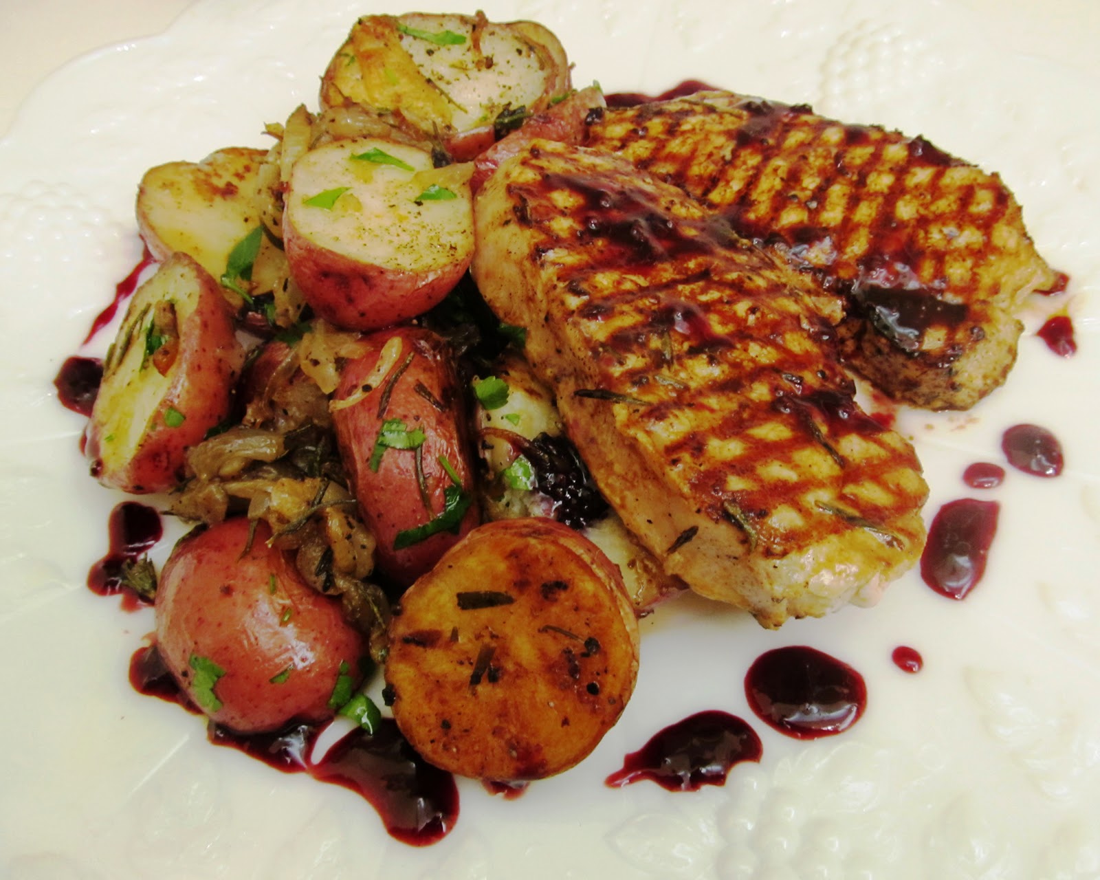 Food and Thrift: Grilled-Boneless Center Pork Loin Chops