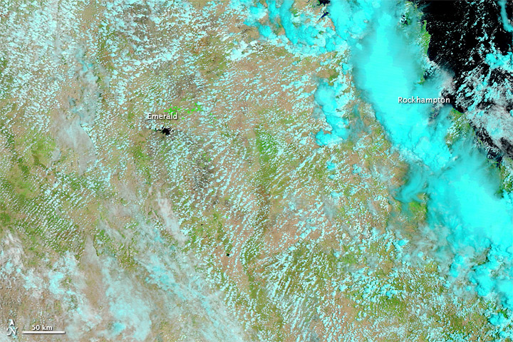 satellite map of queensland floods