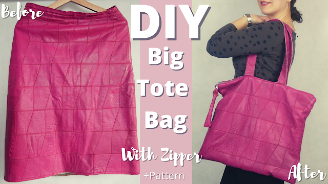 diy sewing big tote bag   | jak uszyć torebkę                       