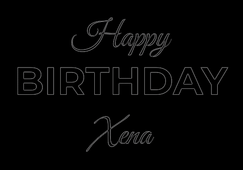 Happy Birthday Xena (Animated GIF)