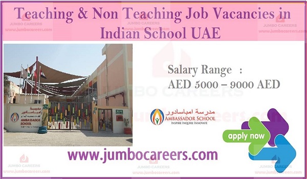 Teaching and Non Teaching Job Vacancies in Indian School UAE 2020