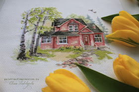 Майский домик от "Алисы" Вышивка крестом Весна Блог Вся палитра впечатлений