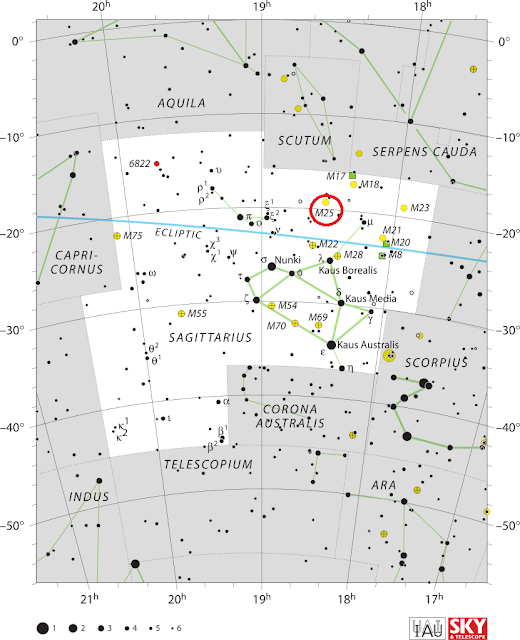 lokasi-messier-25-informasi-astronomi