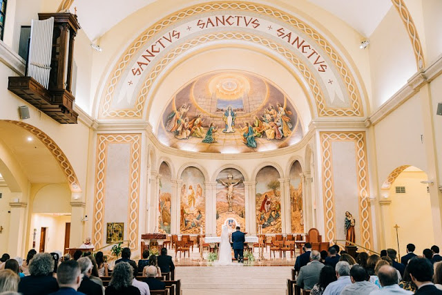 wedding ceremony in St James Cathedral