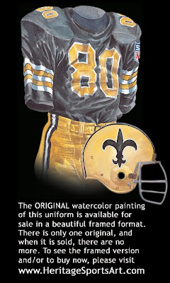 New Orleans Saints 1969 uniform