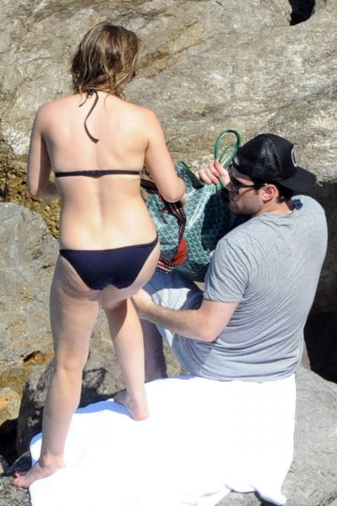 Hilary Duff in a Black Bikini Pics