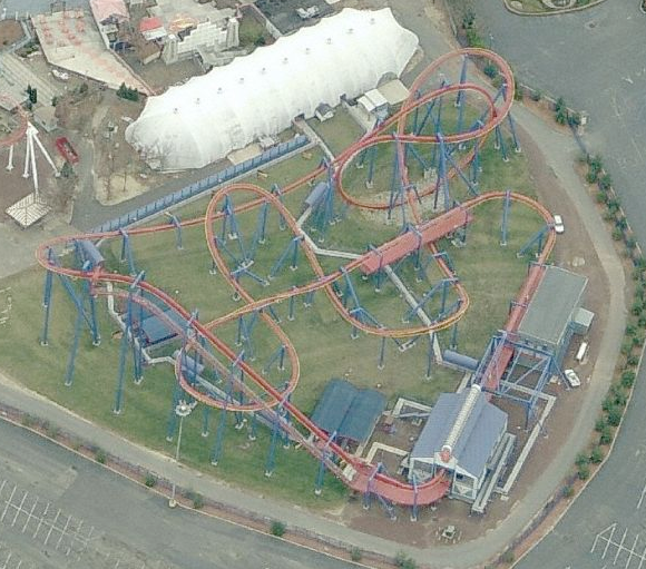 six flags great america map. six flags great america map