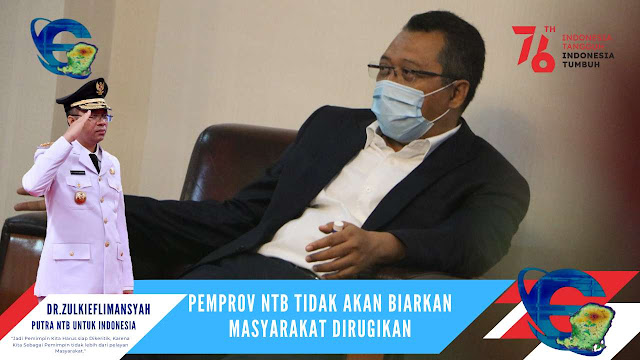 Gubernur NTB, Dr. H. Zulkieflimansyah