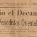 Don Juan José Acuña, Decano de los Periodistas Orientales