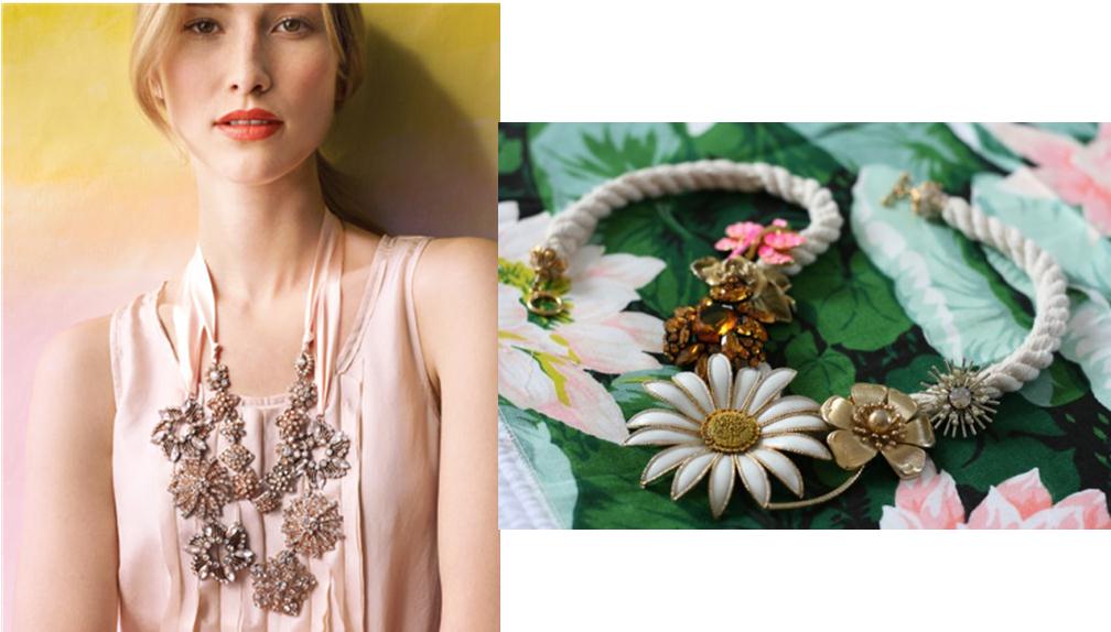 Gifting the Bridesmaids DIY Vintage Brooch Necklaces wedding accessories 