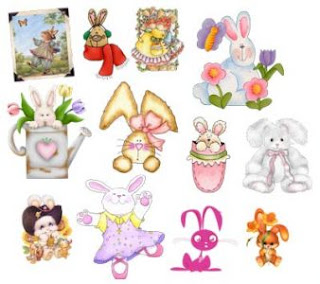 Bunnies - PNG Photoshop Clipart 