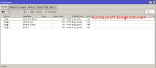 Filter Mac Address dengan DHCP Leases