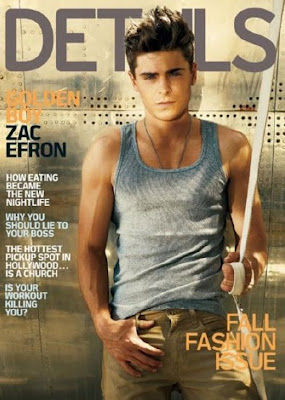 Zac Efron on the cover of Details magazine September 2010 issue