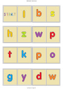 Alphabet Dominoes. Colour