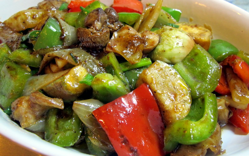 Koleksi 1001 Resepi: tomyam santan dan cili benggala goreng lada hitam