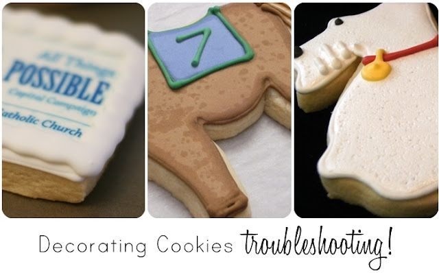 cookie decorating troubleshooting from bake at 350