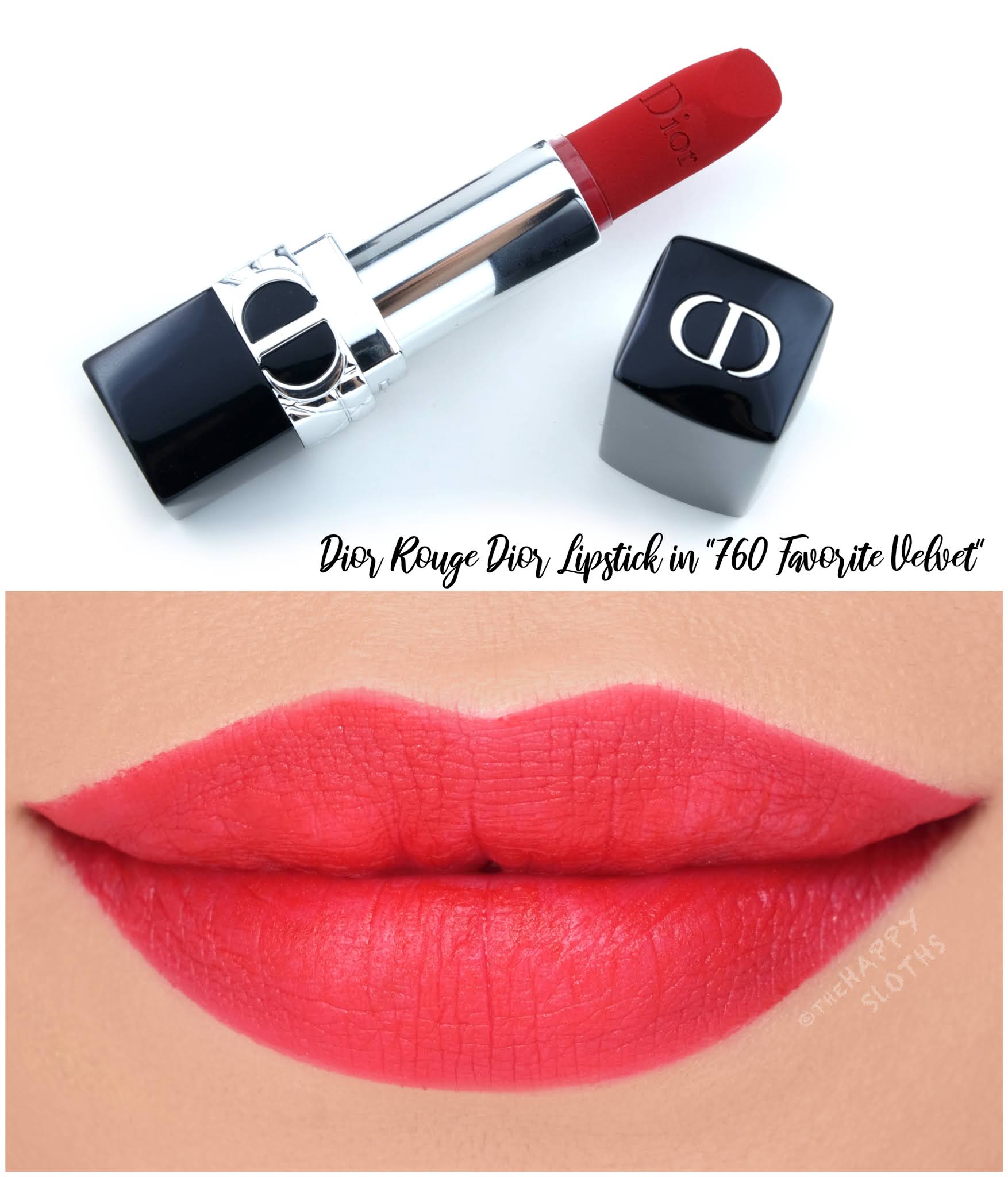 Dior | *NEW* Rouge Dior Refillable Lipstick in 760 Favorite Velvet: Review and Swatches