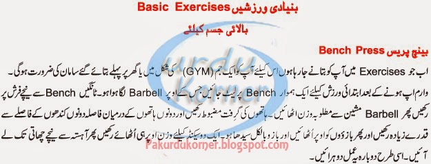Bodybuilding Tips In Urdu