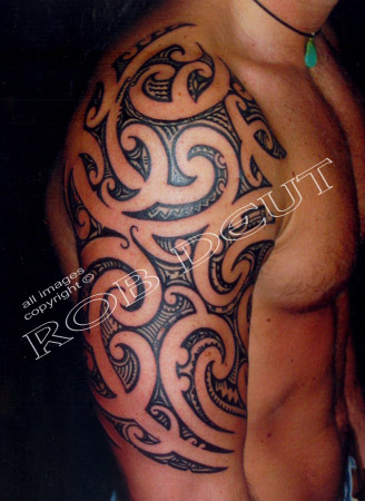 Maori Back Tattoo