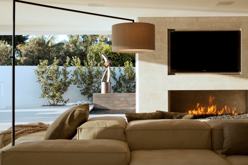 Fire side living room